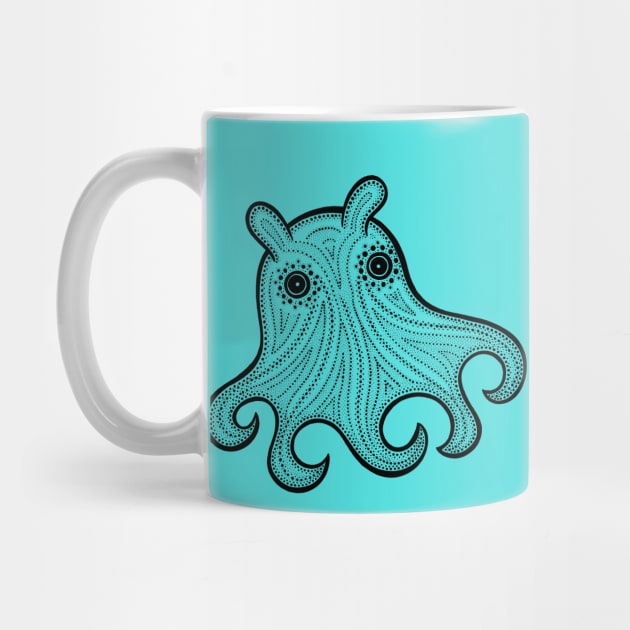 Flapjack Octopuses in Love - super cute octopi design - light colors by Green Paladin